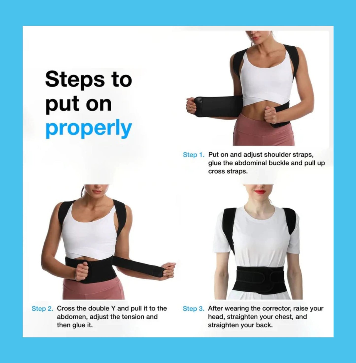 Premium Adjustable Belt Posture Corrector